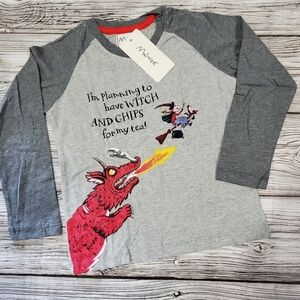 Halloween Witch Long-Sleeve Top Room On The Broom NWT